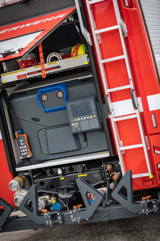 Feuerwehrauto hinten