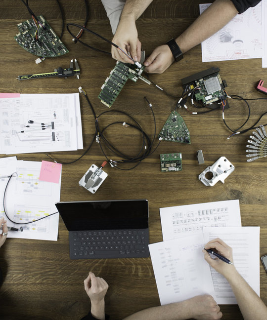 Projektplanung Hardware am Tisch